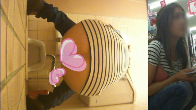 ほの開く肛〇　垂れ目のお姉さんの放尿