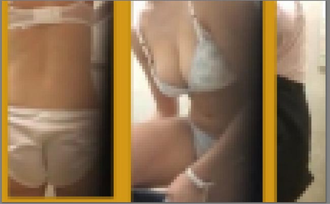 【カフェ店員着替え】と【巨乳娘 民家風呂二日分】